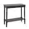 Black Traditional Wood Console Table, 32" x 32"